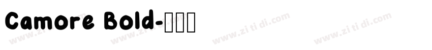 Camore Bold字体转换